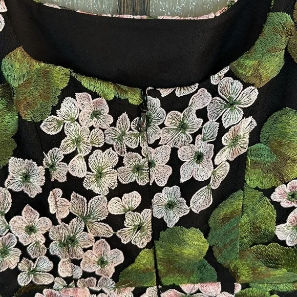 Dress The Population black hydrangea midi dress size XS or 0-2. NWOT - Picture 8 of 9